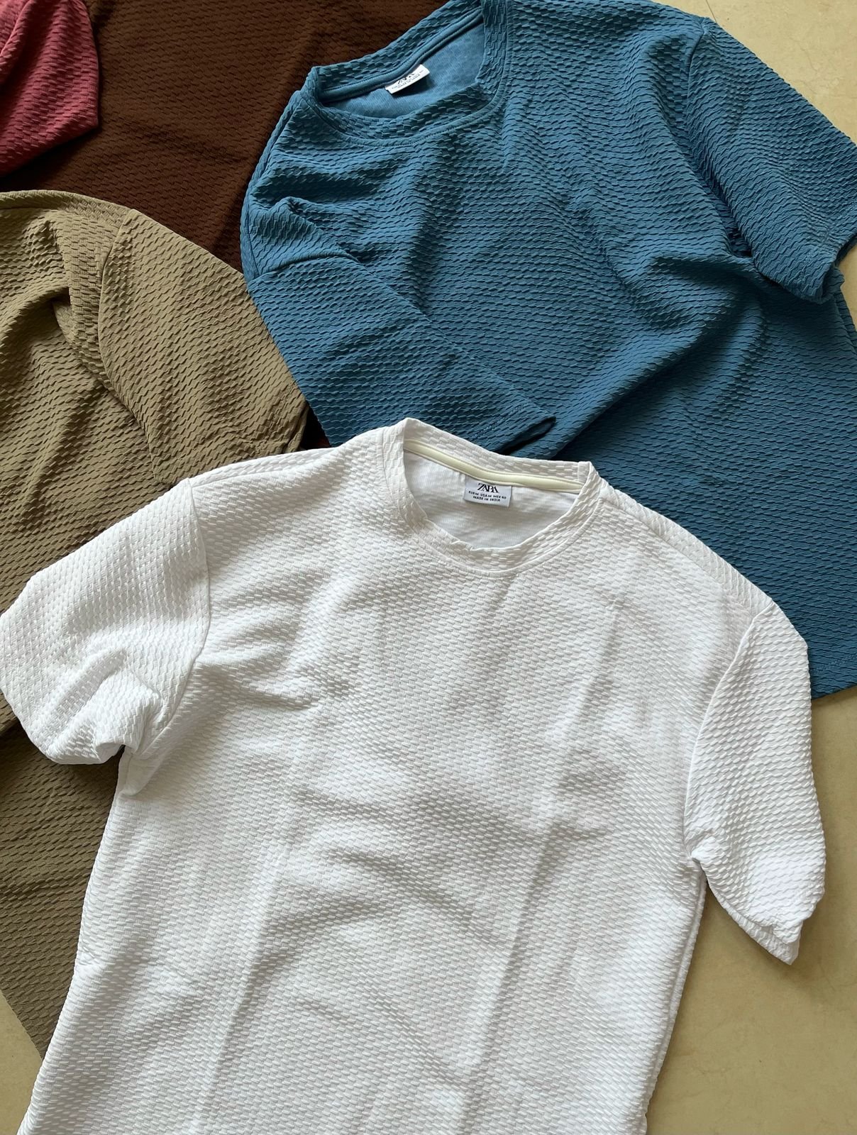 Textured Waffle Knit Tee - Image 2