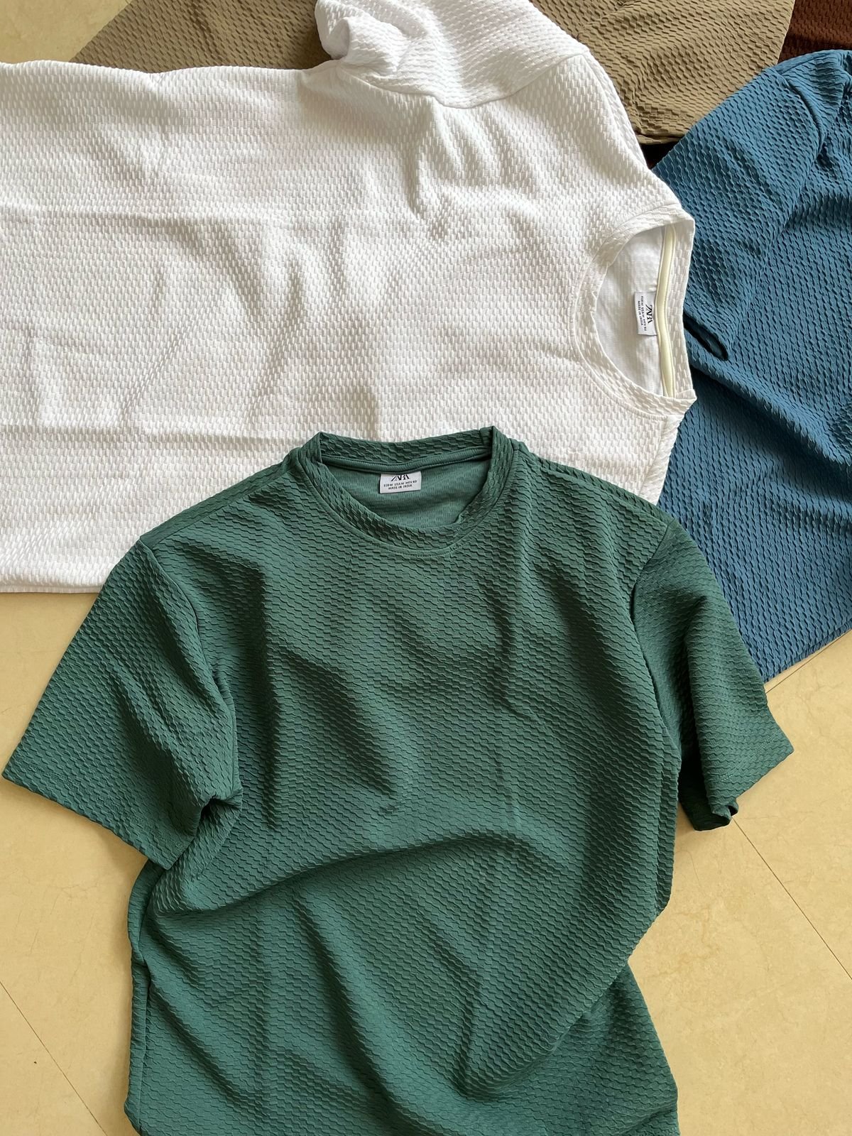 Textured Waffle Knit Tee